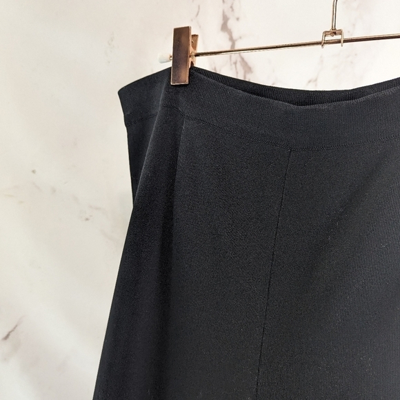 Exclusively Misook Pants Womens Medium P Black High Rise Acryllic Dress Short - Picture 2 of 9